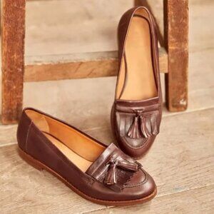 Sézane Lisa Loafer Tassel in Natural Heritage